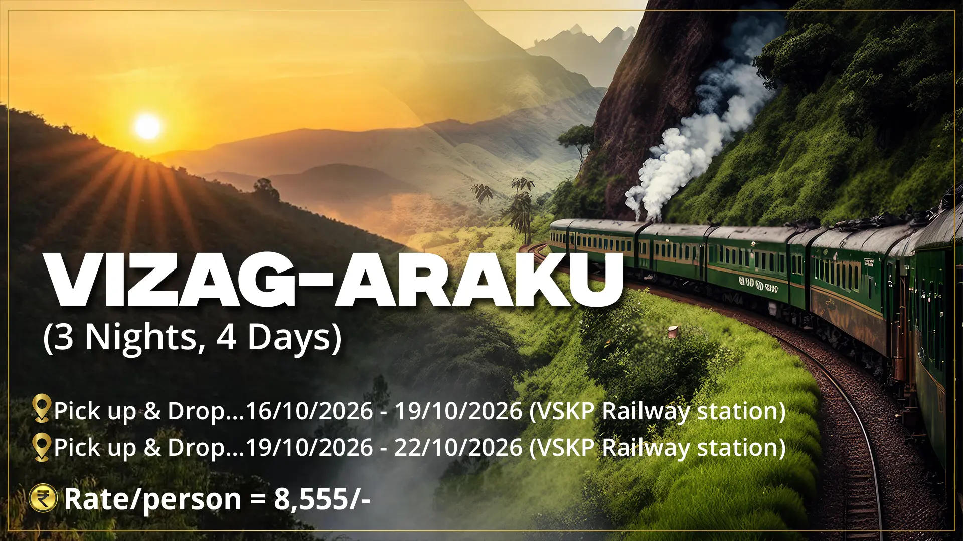 Vizag Araku Pujo Tour